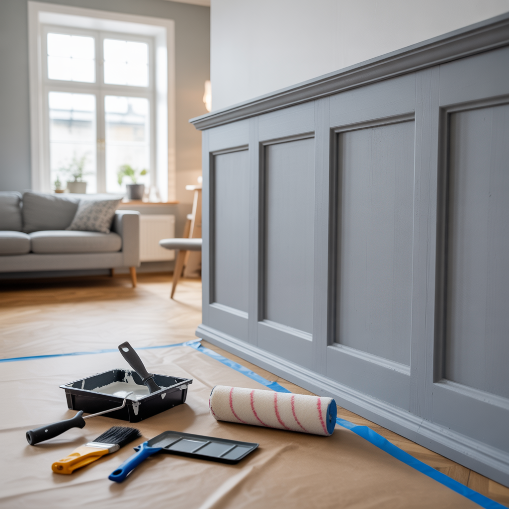 7.Vad ar den basta metoden for att mala en panelvagg