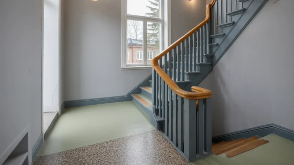 trapphus omm lat med slitstarka f rger i l ngbro lvj
