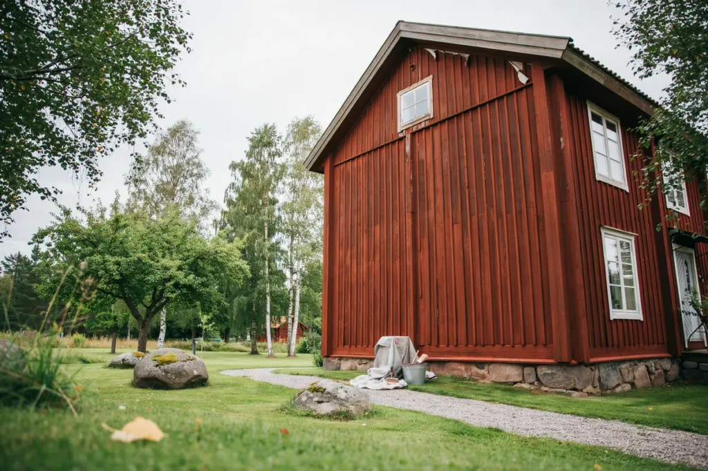ge tr fasaden nytt liv med falu r df rg r d f r ett vackert och h llbart resultat