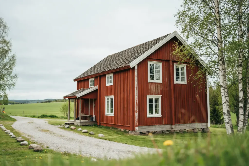 s f r du en vacker och h llbar tr fasad med falu r df rg